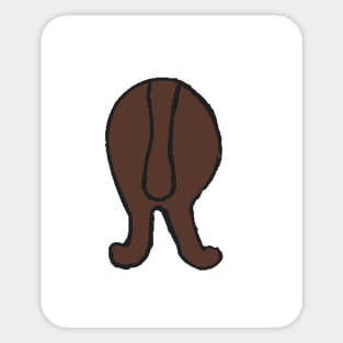 newfoundland  brown hiney Sticker